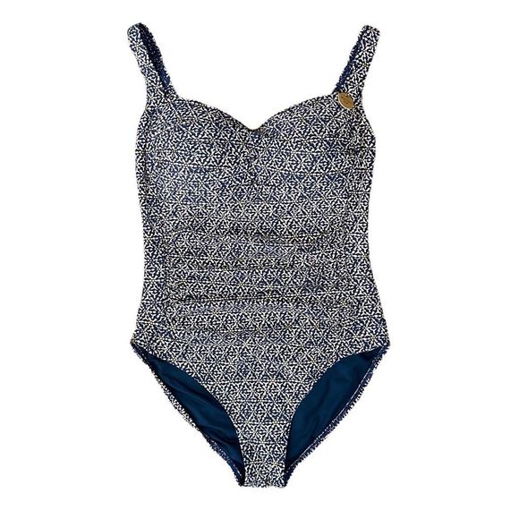 NipTuck Swim Nautical Foil Joanne One Piece Swimsuit - Size 6 - Picture 3 of 7